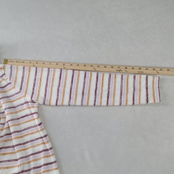 Market & Spruce Stitch Fix striped hoodie top Size Medium Casual Comfy Cozycore - Picture 4 of 7